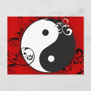 Carte Postale Yin-Yang avec défilement