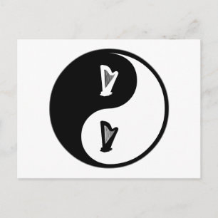 Carte Postale Yin Yang Harp