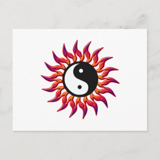 Carte Postale Yin Yang Sun flamboyant
