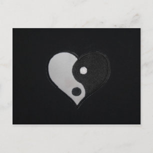 Carte Postale Ying Yang (B&W) Produits cardiaques