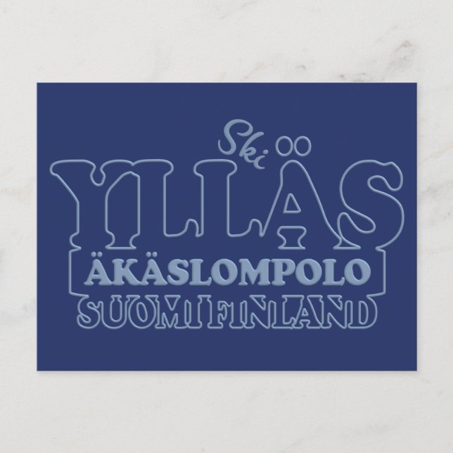 Carte postale YLLÄS FINLAND (Devant)