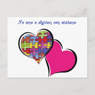Carte Postale Yo amo a alguien con autismo