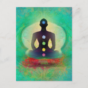 Carte postale Yoga de méditation