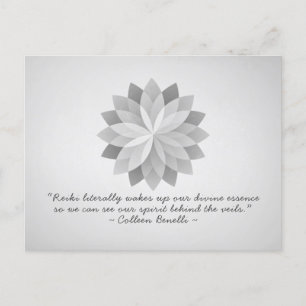 Carte Postale Yoga Mediation Reiki Instructor Chic Mandala Citat