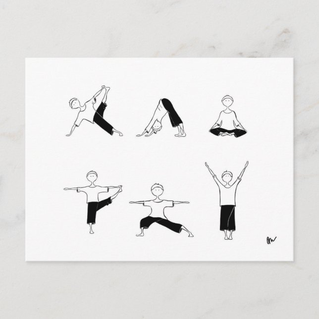 Carte postale Yoga Moga (Devant)