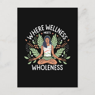 Carte Postale Yoga où le bien-être rencontre la totalité