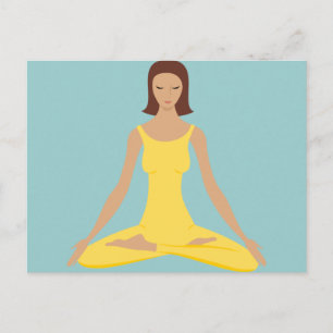 Carte Postale Yoga Pose Girl
