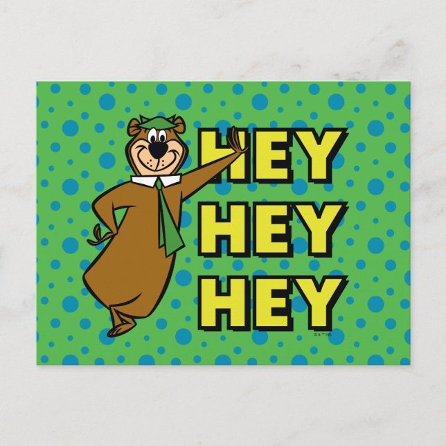 Carte Postale Yogi Bear Hey Hey Hey (Devant)