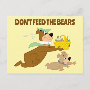 Carte Postale Yogi l'ours et Boo-Boo : Panique au pique-nique