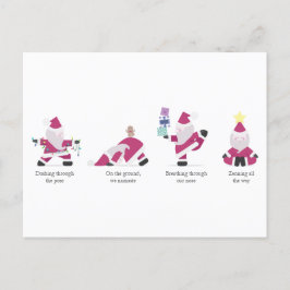 Carte Postale Yogi Père Noël Funny Yoga Pun Noël