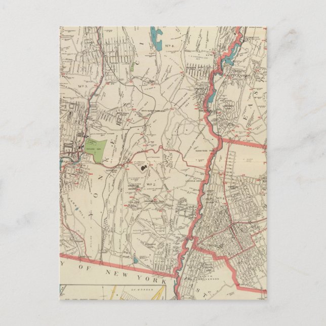Carte Postale Yonkers, Mt Vernon, Eastchester (Devant)