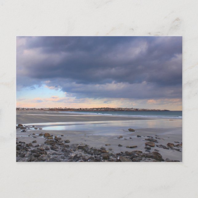 Carte Postale York Beach Maine Journée d'hiver calme (Devant)