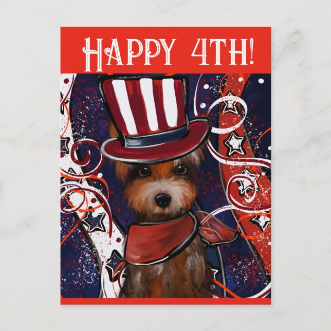 CARTE POSTALE YORKIE (Devant)