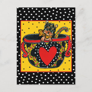 Carte Postale Yorkie Poo