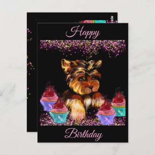 Carte Postale Yorkie Poo