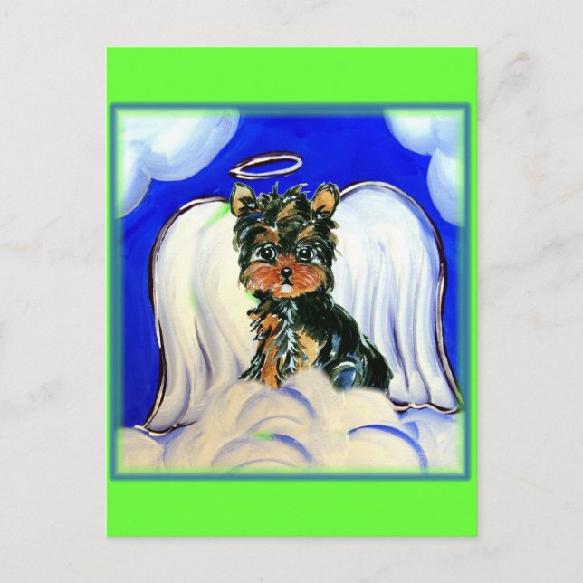 Carte Postale Yorkie Poo Angel (Devant)