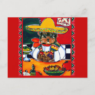 Carte Postale Yorkie Poo Cinco de Mayo