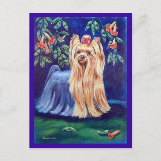 Carte Postale Yorkshire Terrier (Devant)
