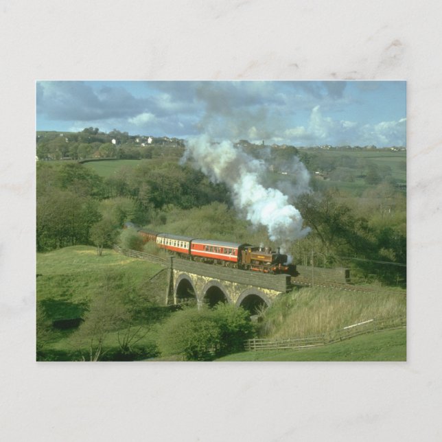 Carte Postale Yorkshire vapeur au Viaduc Mytholmes, KWVR (Devant)