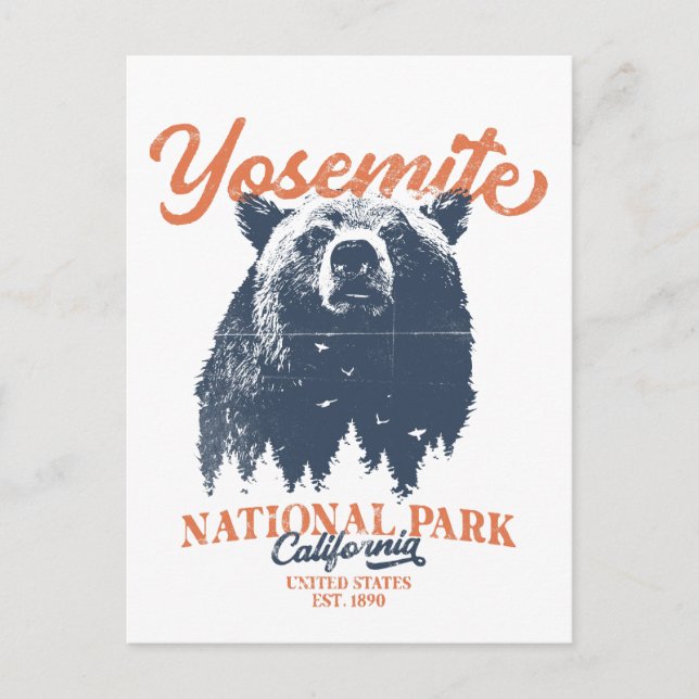 Carte Postale Yosemite Grizzly Bear California National Park (Devant)
