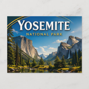 Carte Postale Yosemite Half Dome Parc national panoramique