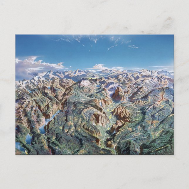 Carte Postale Yosemite Panorama (Devant)