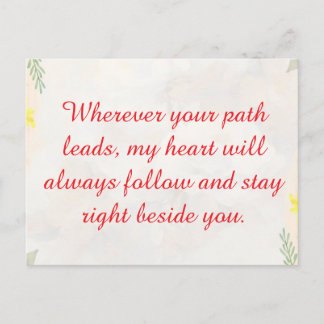 Carte Postale You are my greatest adventure. Keep shining bright