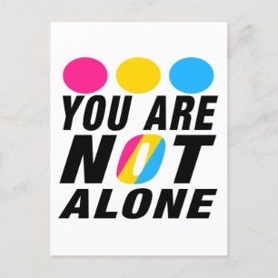 Carte Postale You are not alone   Panexual Pride