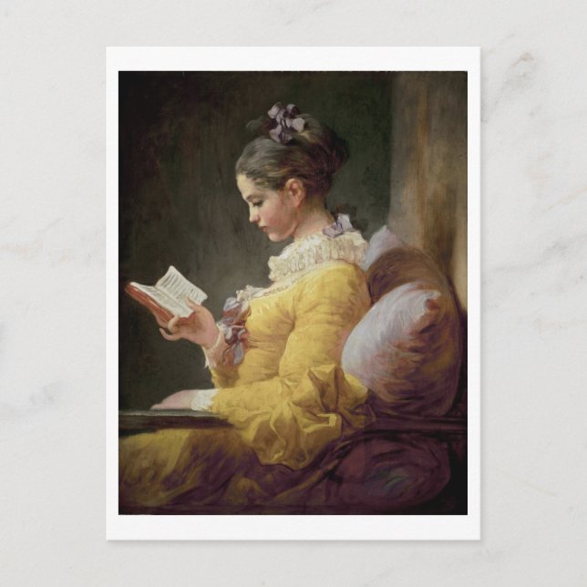 Carte Postale Young Girl Reading, c.1776 (Devant)