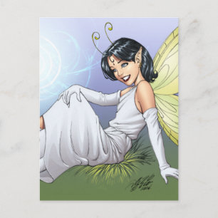 Carte Postale Young Magical Elf Fairy par Al Rio