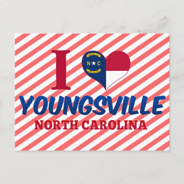 Carte Postale Youngsville, Caroline du Nord (Devant)