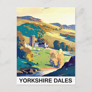 Carte Postale Yourkshire Dales paysage, voyage vintage