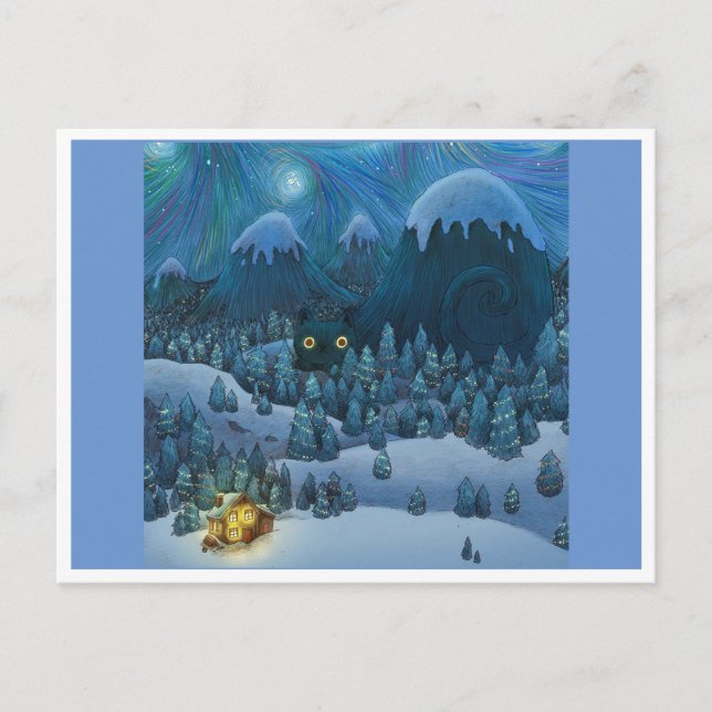 Carte Postale Yule Cat (Devant)