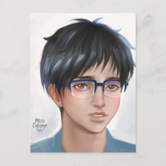Carte Postale Yuri sur Ice Yuuri fanart