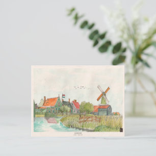 Carte Postale Zaanse Schans Zaandam Pays-Bas