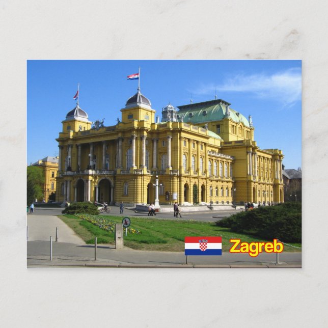 Carte Postale Zagreb Croatie (Devant)