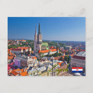 Carte Postale Zagreb Croatie