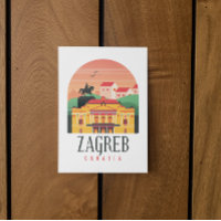 Zagreb Croatie Cityscape Vintage