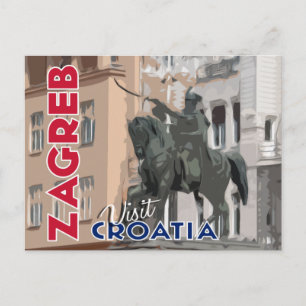 Carte Postale Zagreb, Visite Croatie