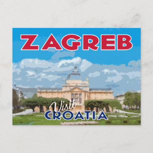 Carte Postale Zagreb, Visite Croatie