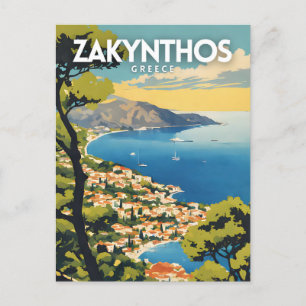 Carte Postale Zakynthos Grèce Travel