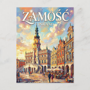 Carte Postale Zamość Pologne