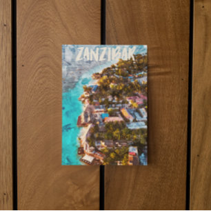 Carte Postale Zanzibar Tansania Ocean View Voyage