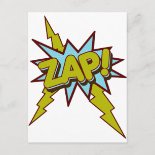 Carte Postale Zap, Zing, Pow !