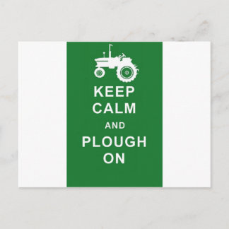 Carte Postale zazzle garder calme plow.jpg