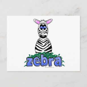CARTE POSTALE ZEBRA