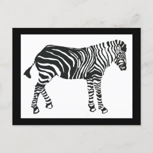 Carte postale Zebra