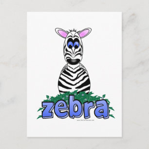CARTE POSTALE ZEBRA