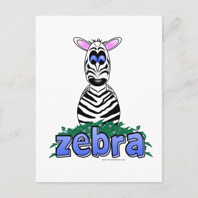 CARTE POSTALE ZEBRA (Devant)