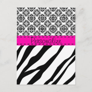 Carte Postale Zebra Print